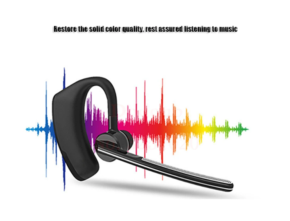 Новые стерео Bluetooth наушники Универсальные для iPhone с шумоподавлением Голосовое управление беспроводные Hands Free наушники с микрофоном