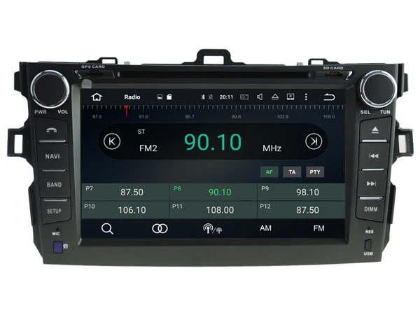Ips экран Android 8 0 автомобильный Dvd Navi плеер для TOYOTA COROLLA 2007 2008 2009 2010 2011 2012 gps suto стерео