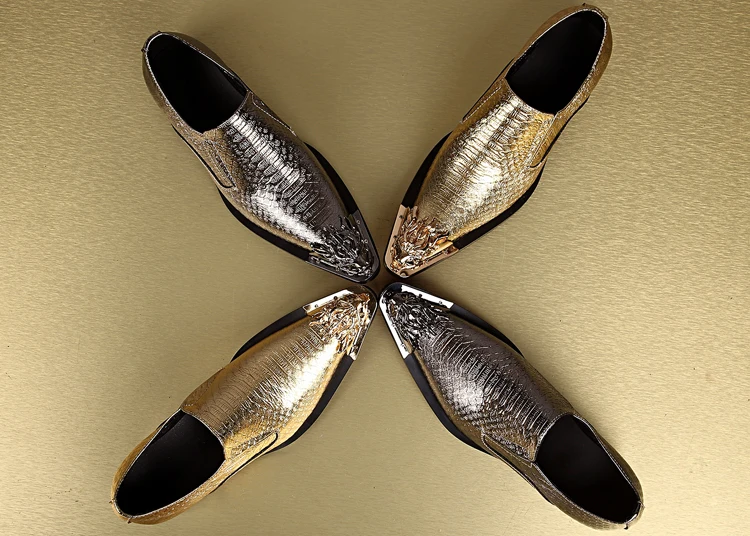 Zapatos hombre; cystal; обувь на скрытом каблуке для мужчин; слипоны с золотыми шипами; лоферы из натуральной кожи; sapato social; мужская обувь
