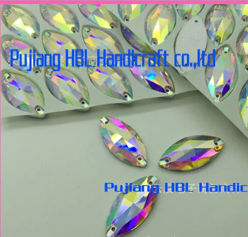 

13mmx22mm 20pcs Flat Back Sew On Teardrop Rhinestones Stras Resin Decoration Stones