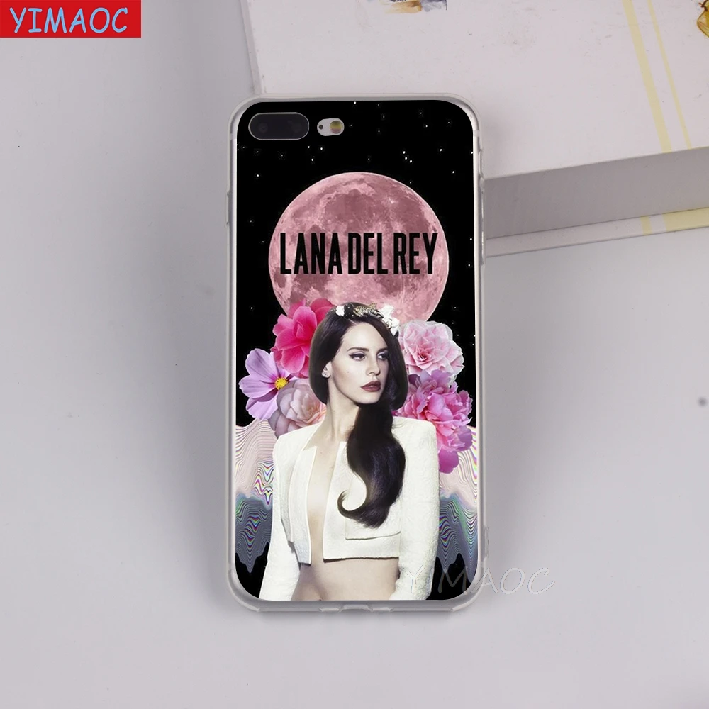 Мягкий чехол YIMAOC Lana Дель Рей интересного дизайна из ТПУ для iPhone 8 7 6 6S Plus 5 SE X XR XS 11 Pro