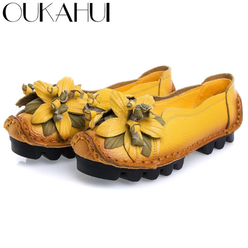 OUKAHUI/обувь ручной работы без шнуровки в китайском стиле Женская обувь из