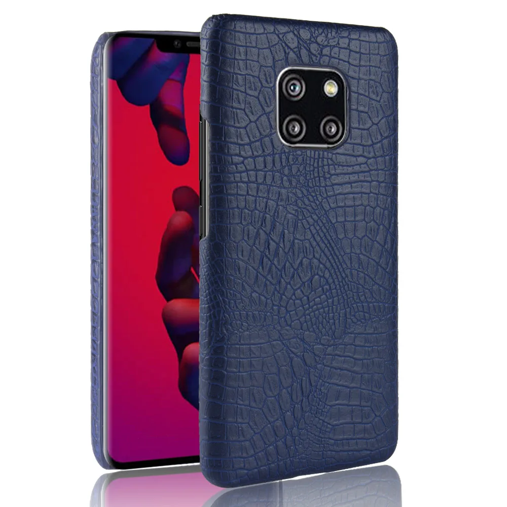 Luxury Business Crocodile Snake Skin Pattern Vintage Leather Case for Huawei Mate 20 Pro Cover On Mate20 Phone Cases |