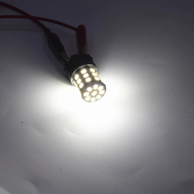 

2PCS Auto Car Led T25/3156/3157 33smd 2835Chip Highlighted Brake lights Reversing lights turn signal lights T25 DRL White 12V
