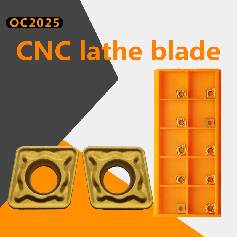 

YZ66 10pcs CNC carbide Inserts CCMT060208-OTR OC2025 For Steel processing