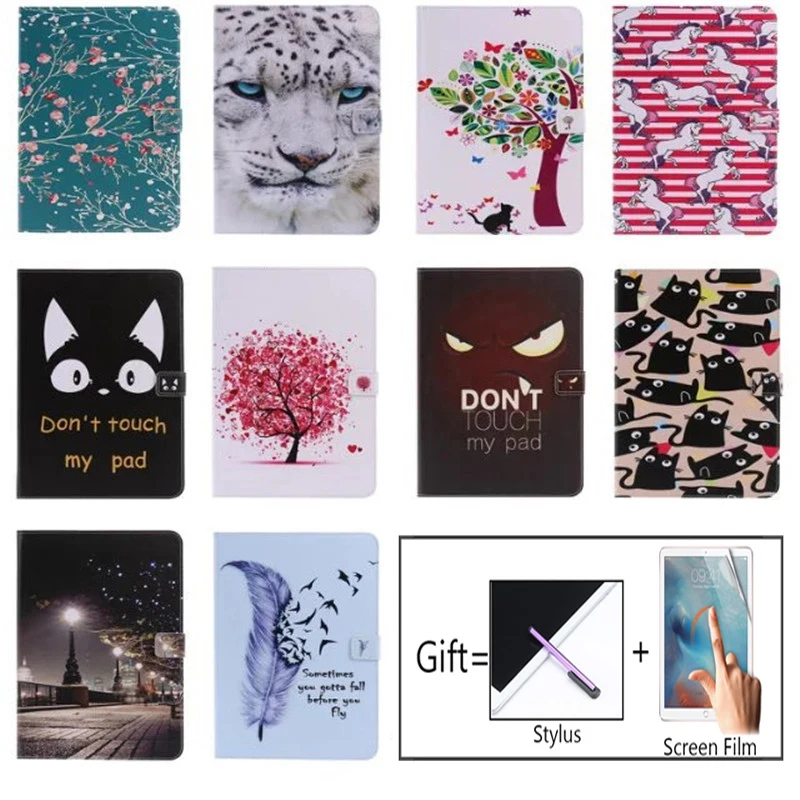 Tab S2 8.0 inch Case Cat Tree Pattern Cover For Samsung Galaxy T710 T715 T713 T719 Funda Tablet PU Leather Shell | Компьютеры и офис