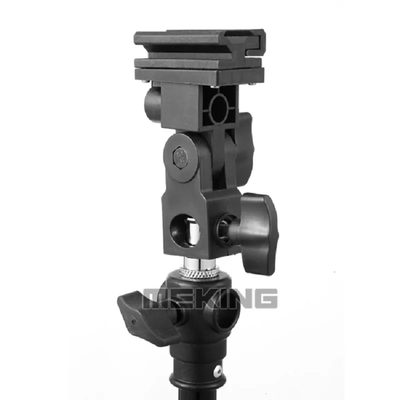 Meking Вспышка Горячий башмак Speedlite фотовспышка держатель поворотный для