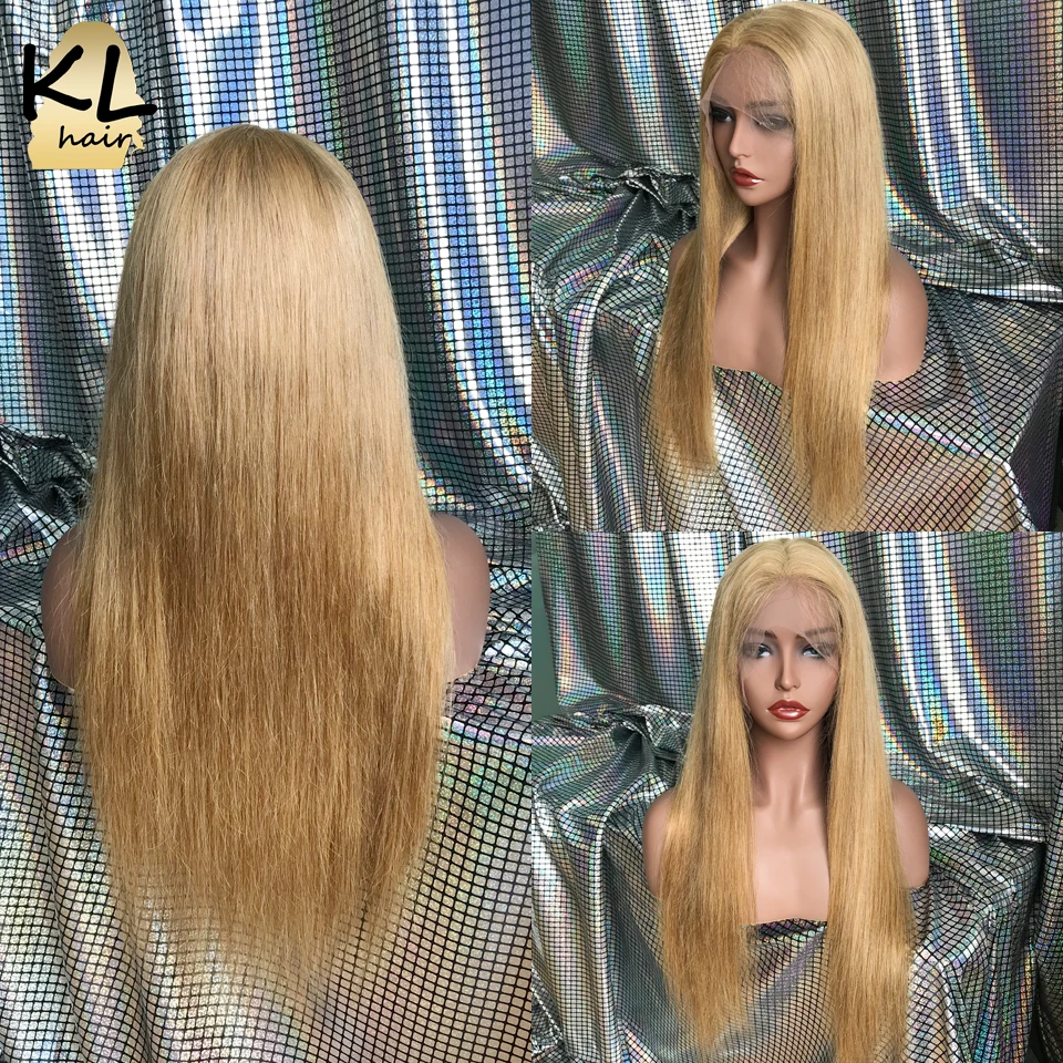 KL Hair Цвет #27 Синтетические волосы на кружеве натуральные парики с ребенком волос