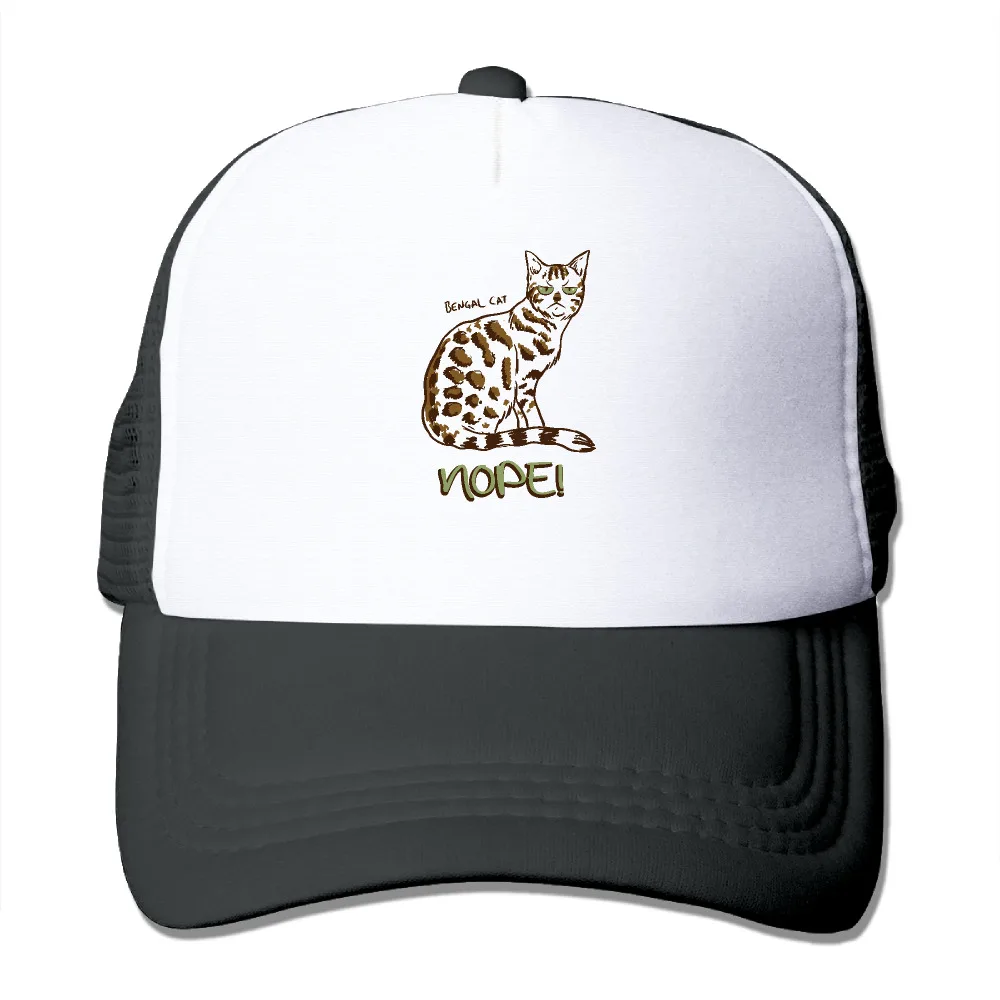Унисекс сердитый Бенгальский Кот неа Mesh Trucker Hat Snapback Бейсбол Кепки|baseball cap|snapback