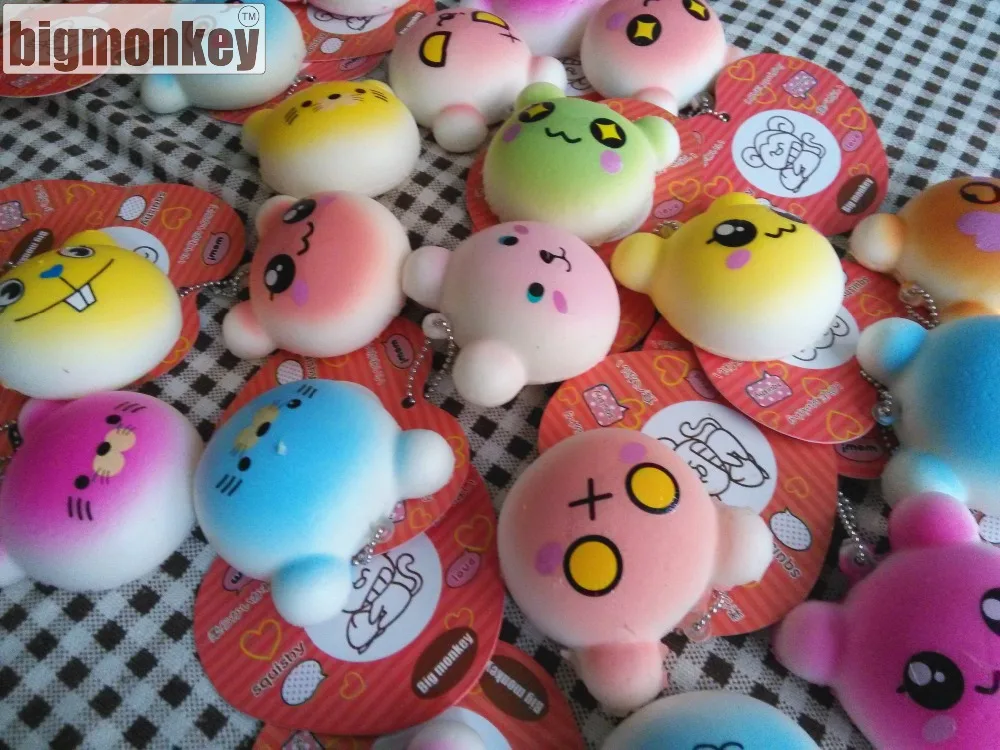 1 шт. Новинка 4 5 см PU corful Kawaii Мини милый Мишка мягкий Шарм для сотового