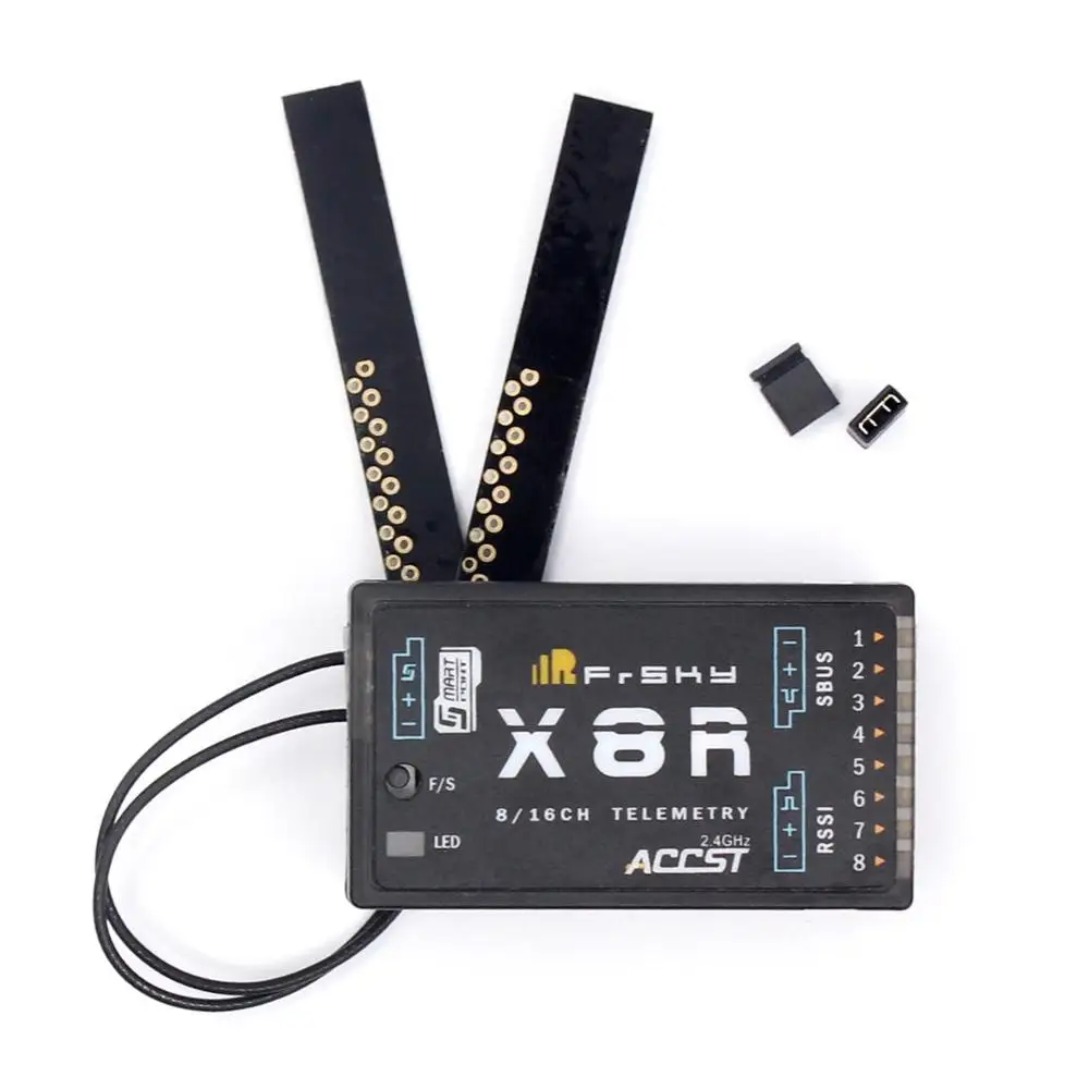 

10 PCS FrSky 2.4G S.Port 8/16ch Telemetry Receiver X8R for Taranis X9D - PCB Antenna