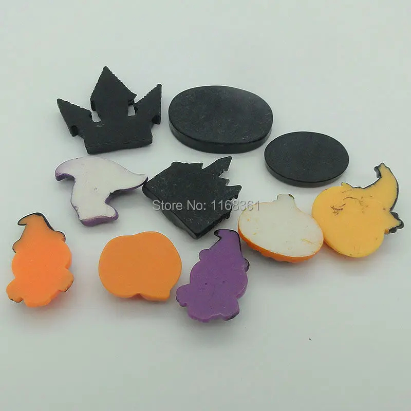 5 шт./лот резиновый плоский тыквенный домик для Хэллоуина летучая мышь Сова Тыква