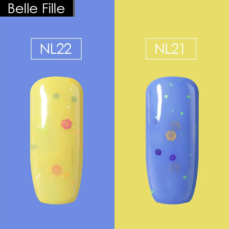 BELLE FILLE 10 мл сырный цвет 2 шт./лот УФ гель для ногтей Гель лак полировки Vernis