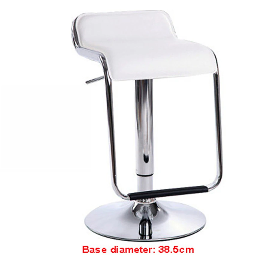 Standard type-White Подъемный поворотный барный стул на стойке вращающийся 56-76 см регулируемый по высоте барный стул из искусственной кожи мягкая подушка высокий табурет - Цвет: Standard type-White