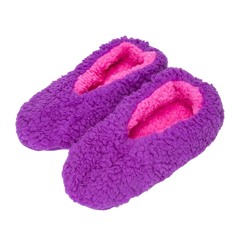 

Fralosha Warm At Home Women Wool Slippers Cotton Shoes Plush Female Floor Shoes Fleece Indoor Shoes Woman Home Slippers