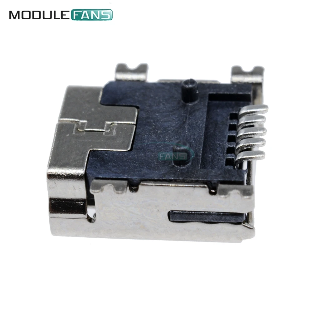 50PCS Mini USB SMD 5p 5 Pin Female B Socket Connector Plug diy | Электронные компоненты и принадлежности