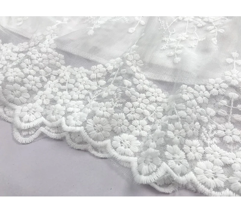 Figwit Teen Girls Lace Dress White Mesh Spring Autumn Flower Summer Kids Teenage Children Clothing for Age 4 6 10 13 Years | Детская