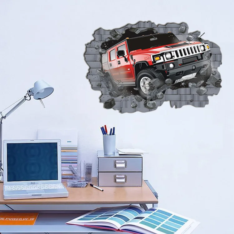 Новинка 1 шт. креативная 3D Автомобильная настенная наклейка украшение для