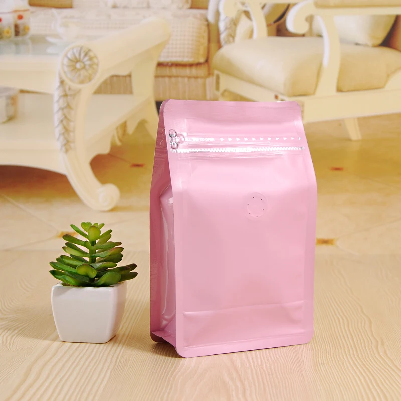 Упаковочный пакет из алюминиевой фольги с молнией и клапаном|bags with|bag sidebag coffee |