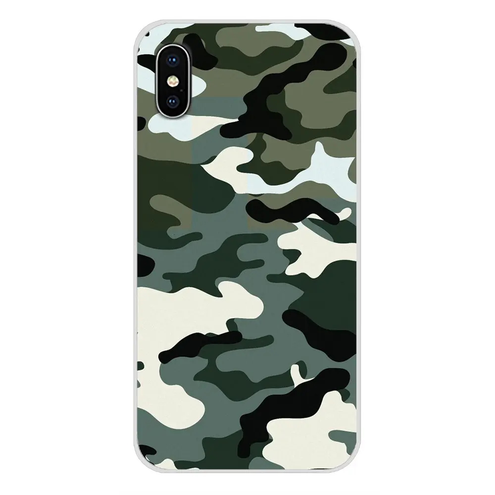 Розовый Армейский камуфляжный чехол для Apple iPhone X XR XS MAX 4 4S 5 5S 5C SE 6 6S 7 8 Plus ipod touch