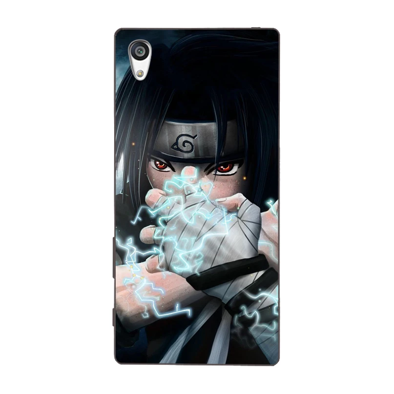 Cartoon Naruto Sasuke Kakashi TPU soft phone case back Cover For Sony Xperia E3 E5 M2 4 5 T3 X XA1 XZ Premium shell Coque |