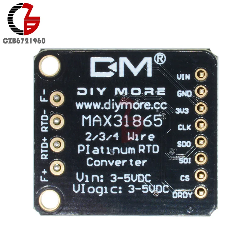 DC 3 V-5 V MAX31865 SPI PT100 для PT1000 компании "feilong" плата преобразователя регулятор температуры с термопарным Температура Сенсор усилитель детектор модуль для Arduino