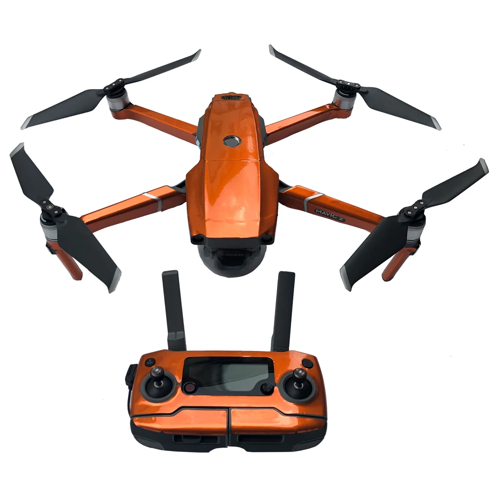 Для DJI Mavic 2 Skin водонепроницаемый Флюоресцентный стикер на тело батарейка пульт