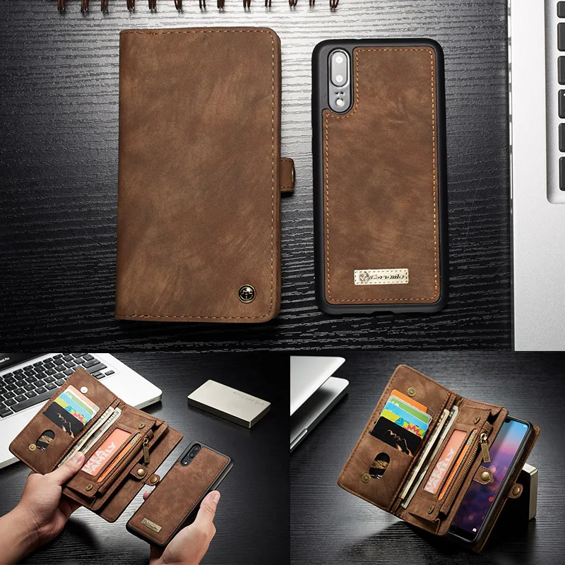 CaseMe из натуральной кожи кошелек чехол для телефона чехол для huawei Коврики 20 P30 P20 Pro/Коврики 20 P20 P30 многофункциональный чехол денежных карман для карт
