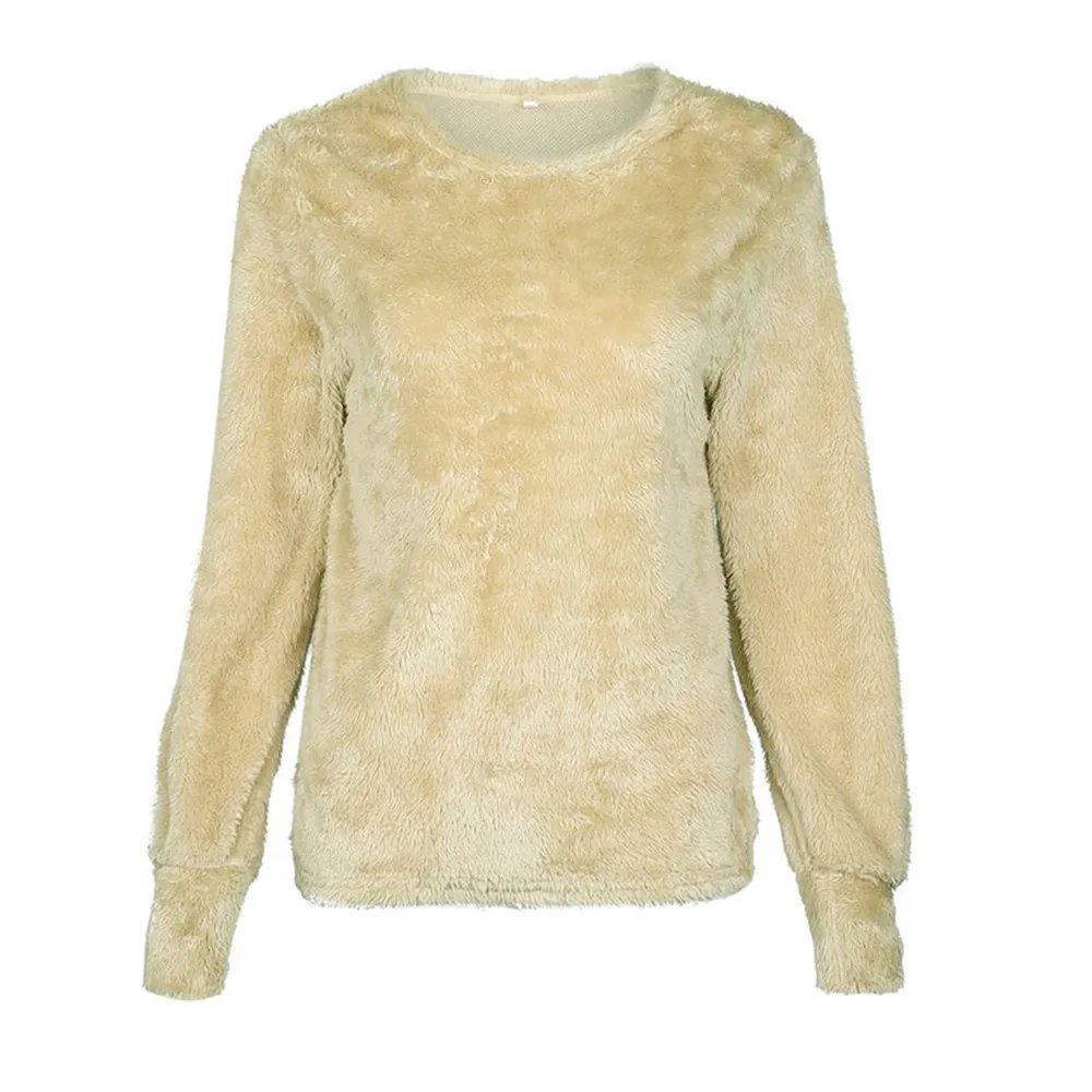 2019 Women Winter Knitting Christmas Sweaters Loose Casual Pull Femme Solid Pullover Streetwear Faux Fur Female Knitted Sweater | Женская