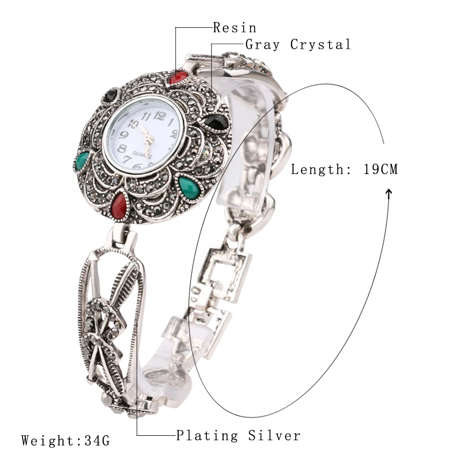 Роскошные серые браслеты с кристаллами посеребренные красочные полимерные