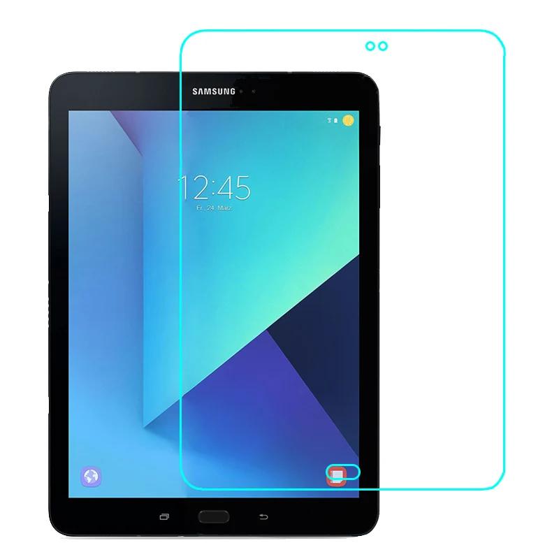 Глянцевая Ясно Фольга Экран протектор Плёнки для Samsung Galaxy Tab S3 9.7 T820 t825 + чистке