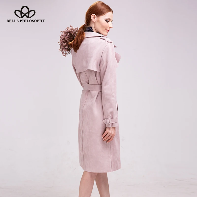Белла Пособия по философии 2018 осень зима Искусственная кожа замшевая куртка