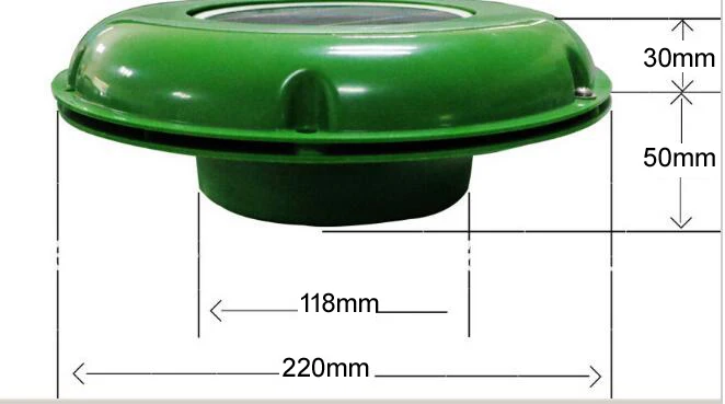 Вентилятор на крыше с солнечной батареей автоматический вентилятор Φ 120 мм