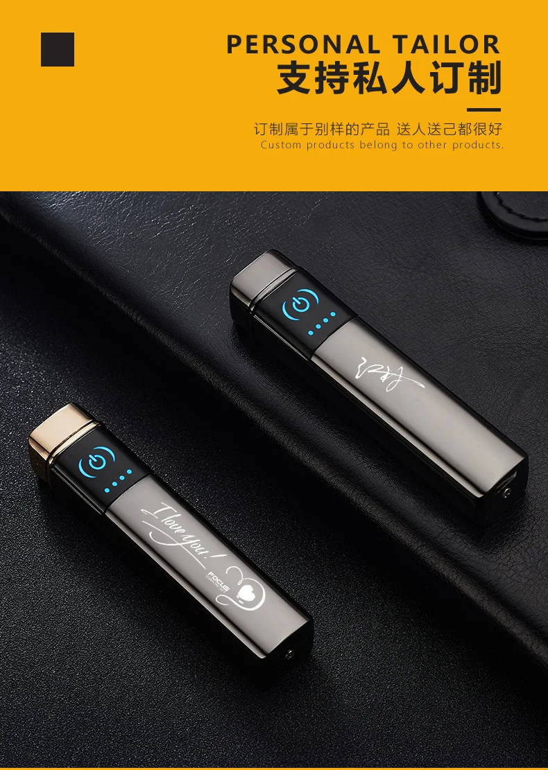 Dual Arc электронная usb-зажигалка для прикуривателя с сенсорным экраном, быстрая зарядка, ветронепроницаемый прикуриватель с индикатором гаджеты для мужчин