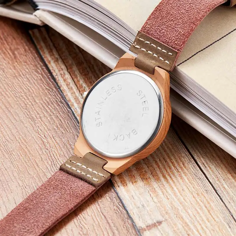 Деревянные часы Reloj Mujer для мужчин и женщин, кварцевые, имитация деревянных часов, Страус, олень, мужские наручные часы, мягкий кожаный ремешок, мужские часы Reloj