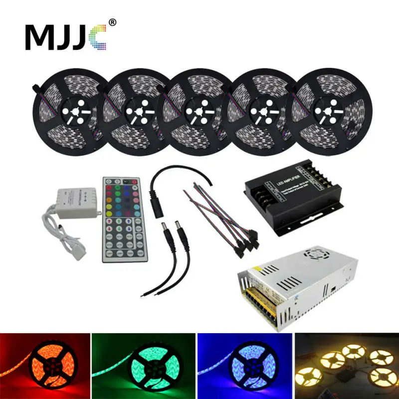 Светодиодная лента RGB 25 м водонепроницаемая 12 В постоянного тока 5050 SMD + 24 а