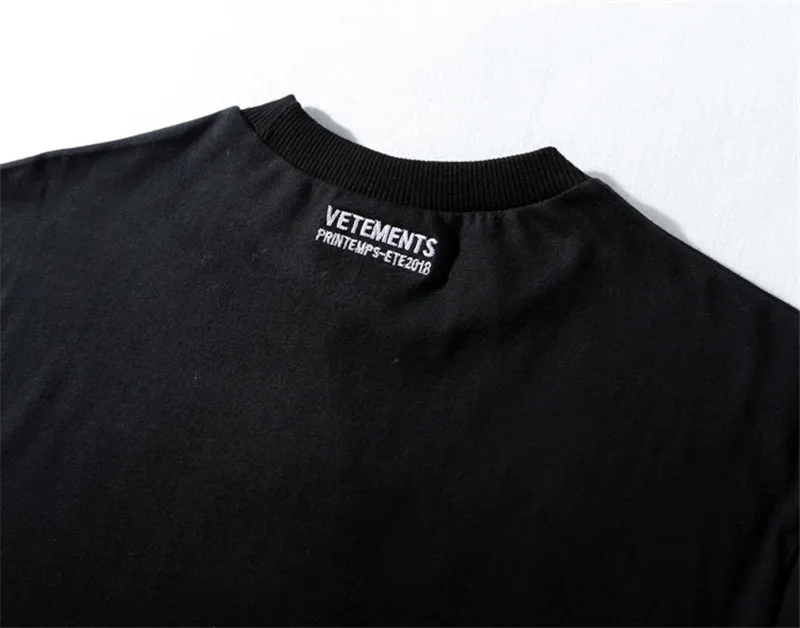 Торговая марка Vetements принт героя мужские и женские футболки 1:1 лучшее качество