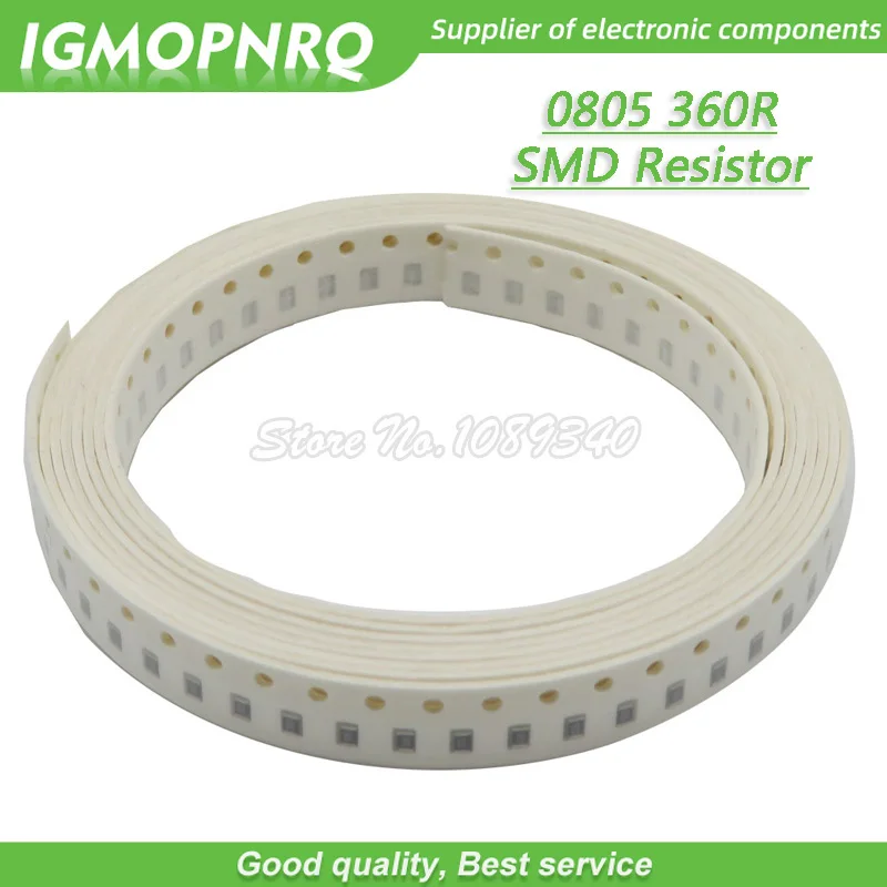300 шт. 0805 SMD резистор 360 Ом Чип Резистор 1/8 Вт 360R 360R|Резисторы| |