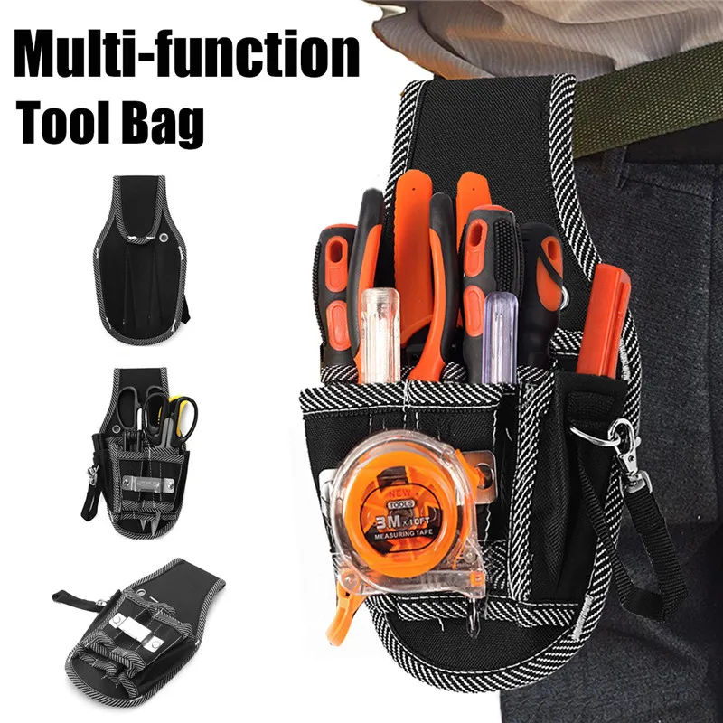 

Professional 9 In 1 Screwdriver Kit Holder Portable Nylon Fabric Tool Bag Electrician Waist Pockets Tool Belt Pouch Bag