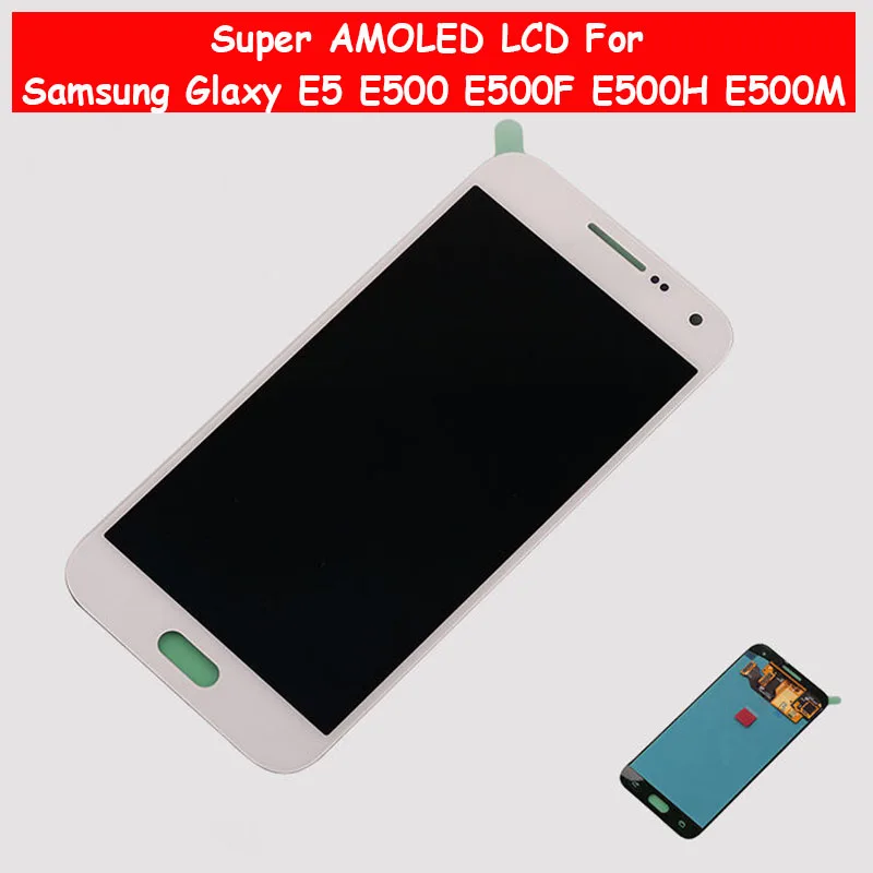 Супер AMOLED ЖК дисплей для samsung gаlaxy E5 E500 E500F E500H E500M с сенсорным экраном дигитайзер