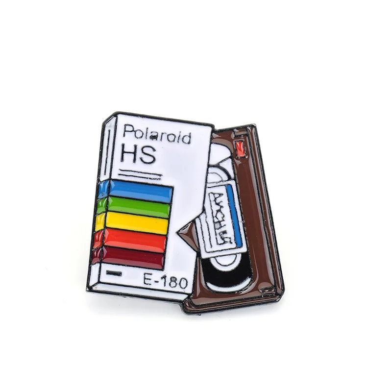 Броши Polaroid HS и эмалированная булавка для женщин детей значок на лацкан джинсовой