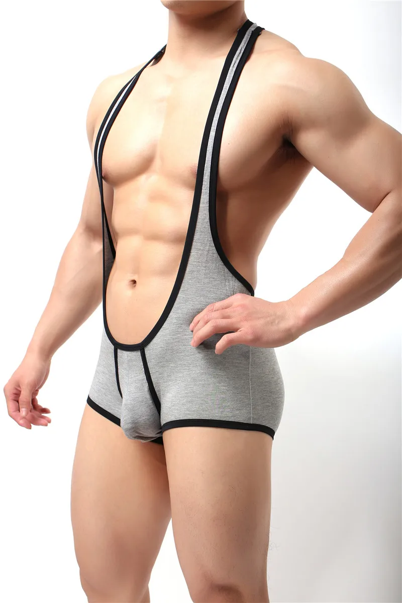 Купальник Mankini купальник майка Для мужчин нижнее белье из спандекса, мужской боди костюм для борьбы фуфайки для похудения жилетные комбинезоны мужской