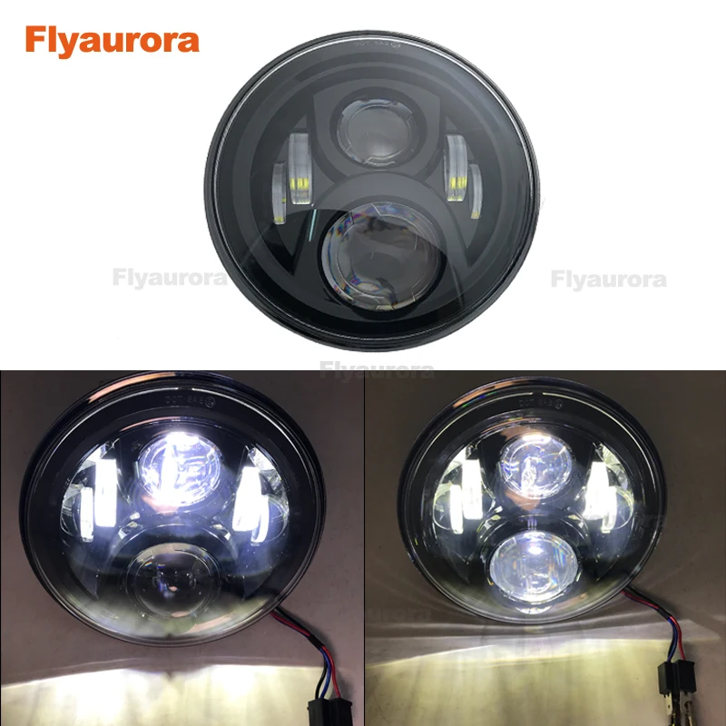 2 шт авто аксессуары 7 Inch 60 w светодиодные фары + пара 4 дюйма LED прохождения туман