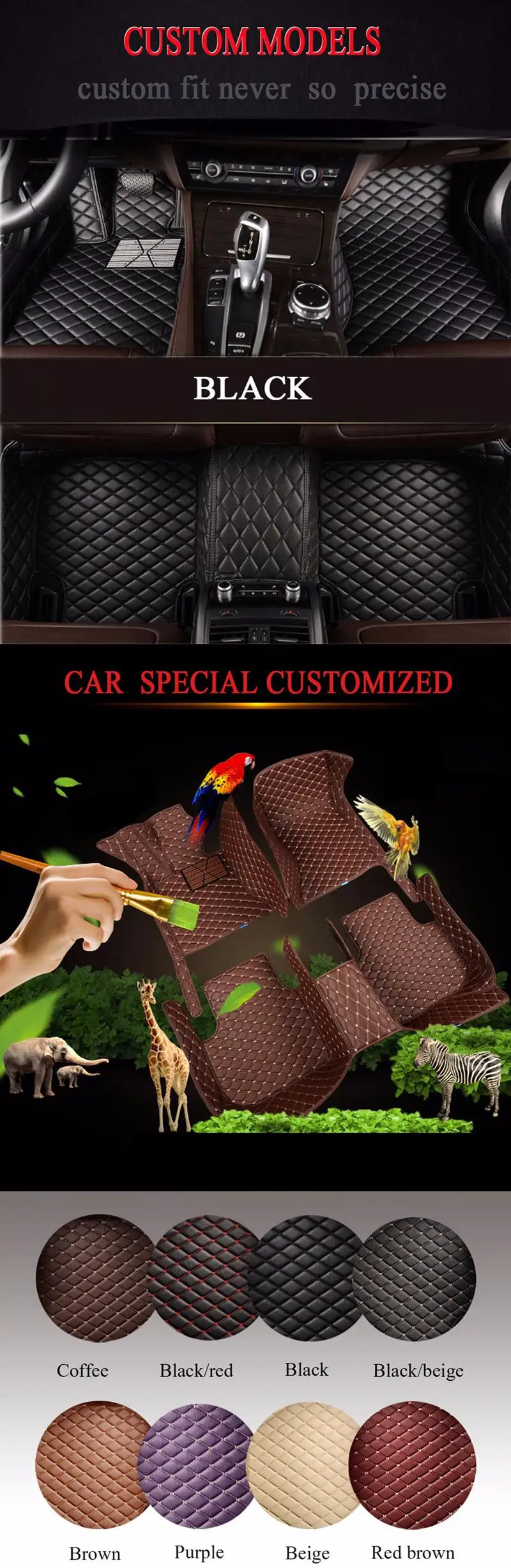 Custom-Fit 3D автомобиля Коврики для Nissan Juke 2011- моделей
