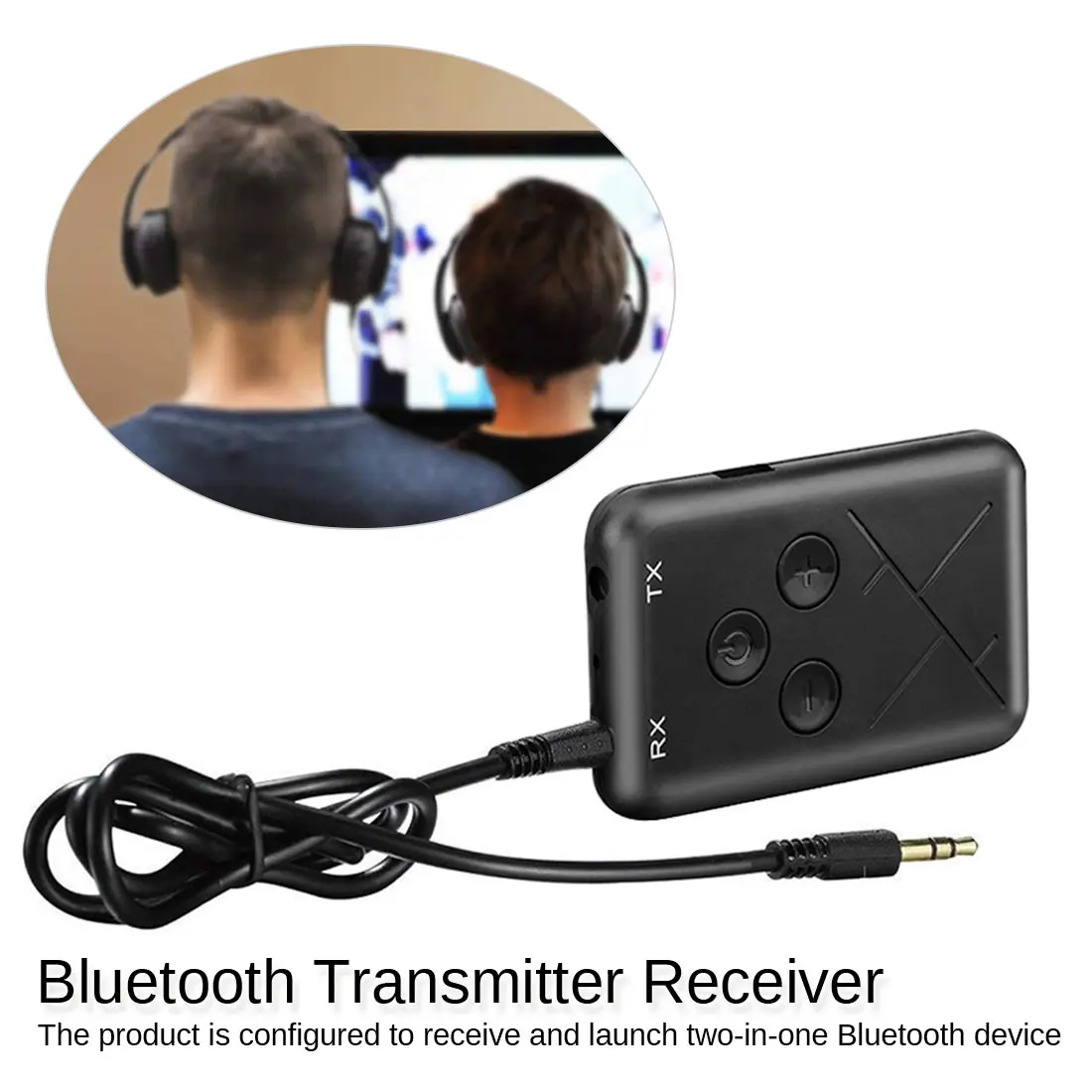 Аудио адаптер 3,5 мм Музыкальный USB адаптер 2в1 Bluetooth 4,2 передатчик и приемник стерео