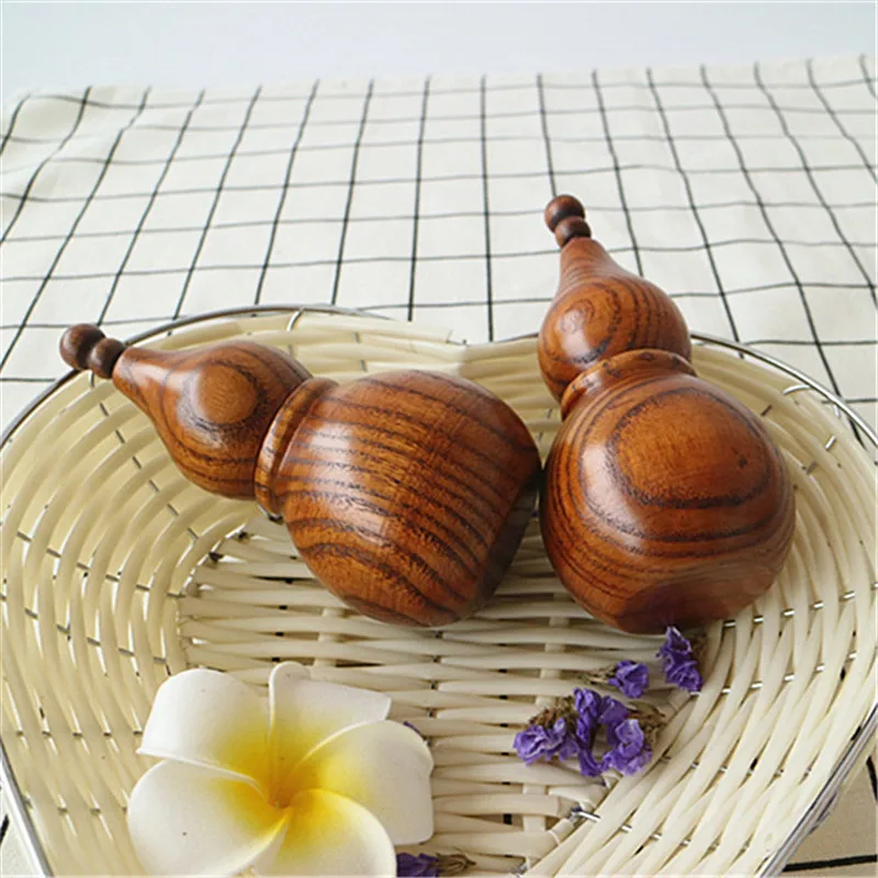 

50pcs/lot High Quality Creative Jujube Wood Toothpick Box/Holder Cucurbit sharp