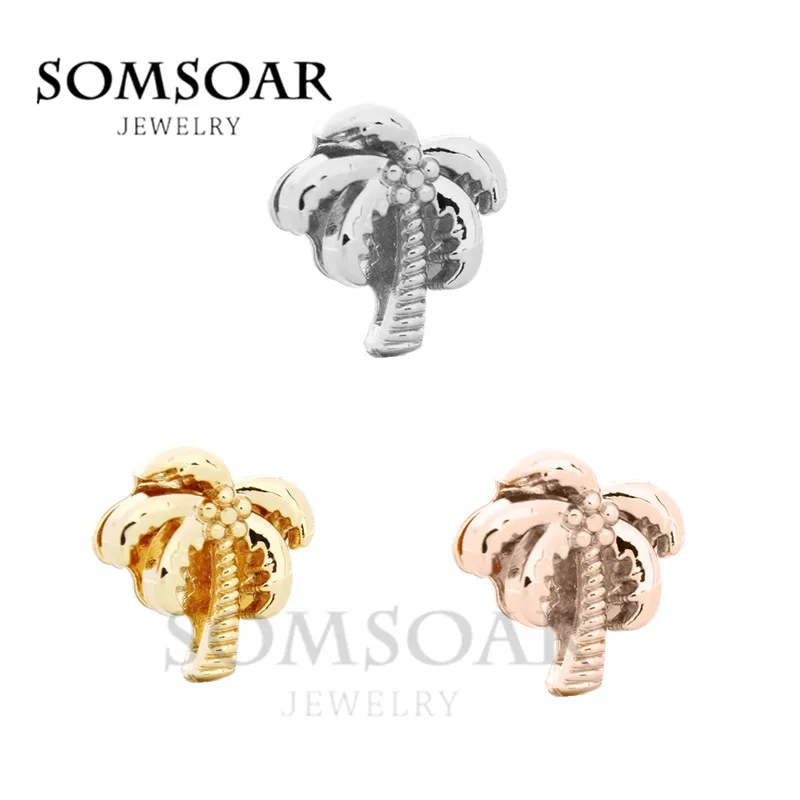 Somsoar ювелирное изделие пальмовое кокосовое дерево подходит для кожаной