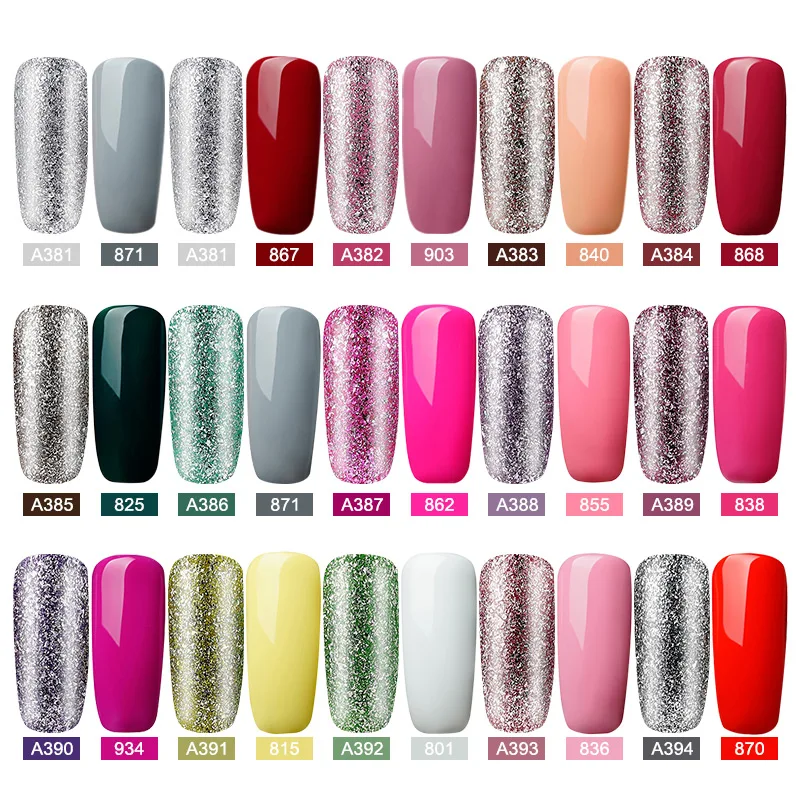 ROSALIND Gel Nail Polish Set Platinum Painting Hybrid Varnishes Kit Glitter Art Poly UV Gellak Top Base Primer For Manicure | Красота и