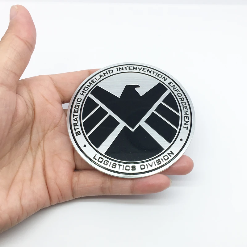 FTDF автостайлинг Marvel агенты щита эмблема значок наклейка для BMW Audi Ford Nissan Toyota Honda
