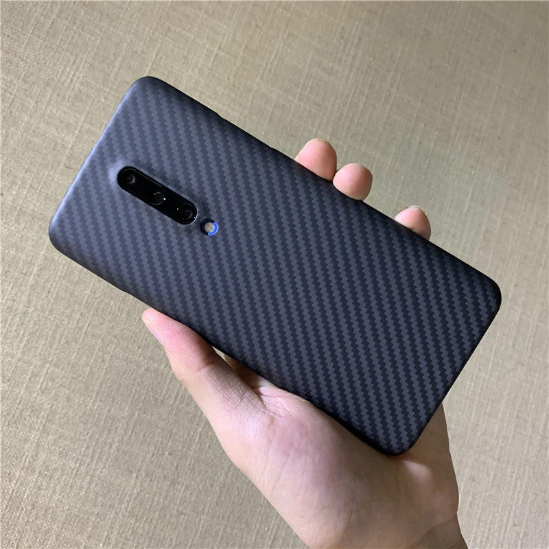 Чехол для OnePlus 7 Pro роскошный тонкий жесткий матовый чехол из углеродного волокна